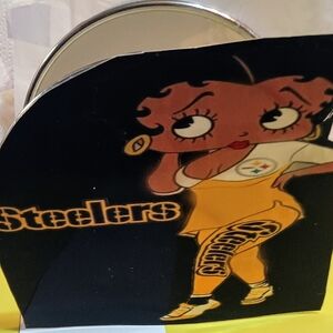 Betty Boop representing Steelers Napkin Holder